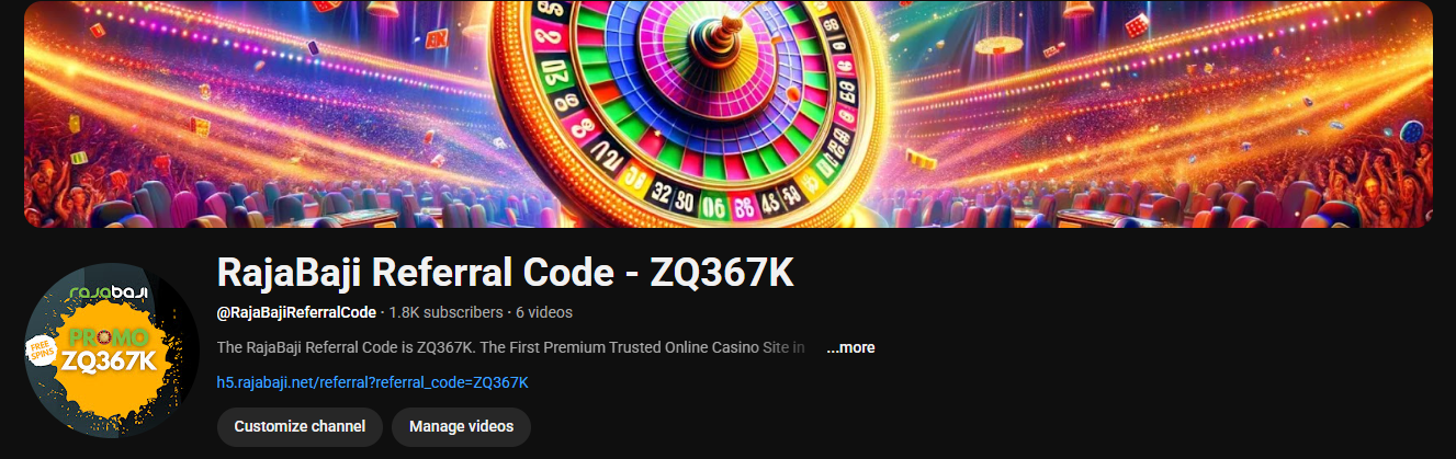 RajaBaji YouTube channel look