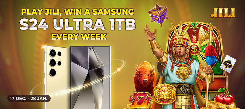 Play JILI, Win Samsung S24 Ultra 1TB Banner